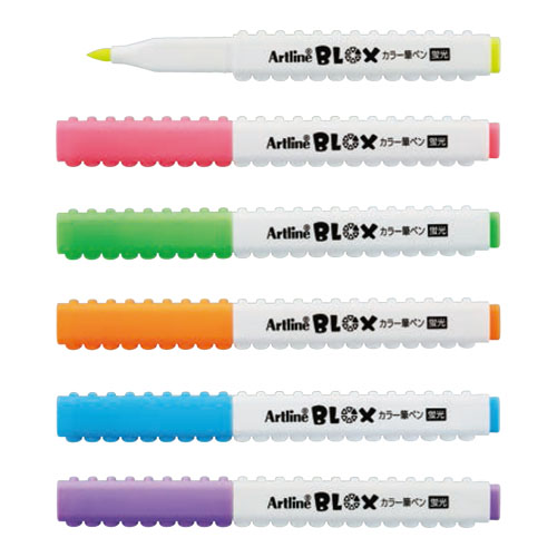 BLOX カラー筆ペン蛍光