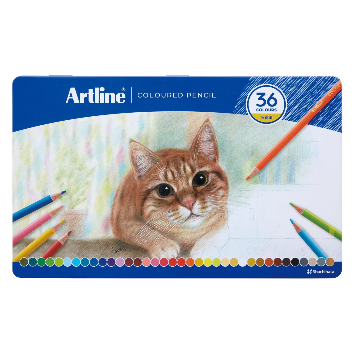 Artline 色鉛筆 36色セット