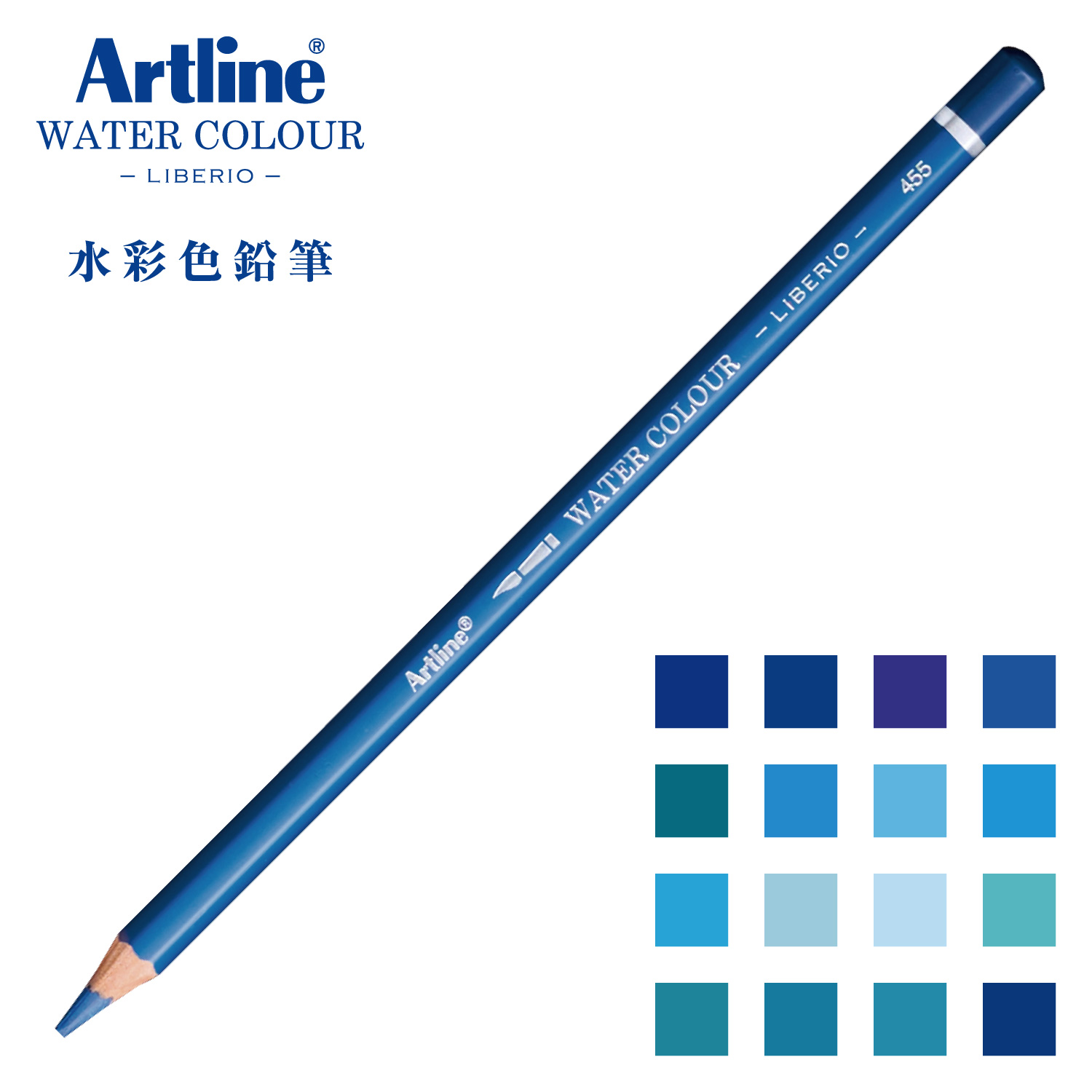 Artline 水彩色鉛筆 LIBERIO 477 Hydrangea Blue