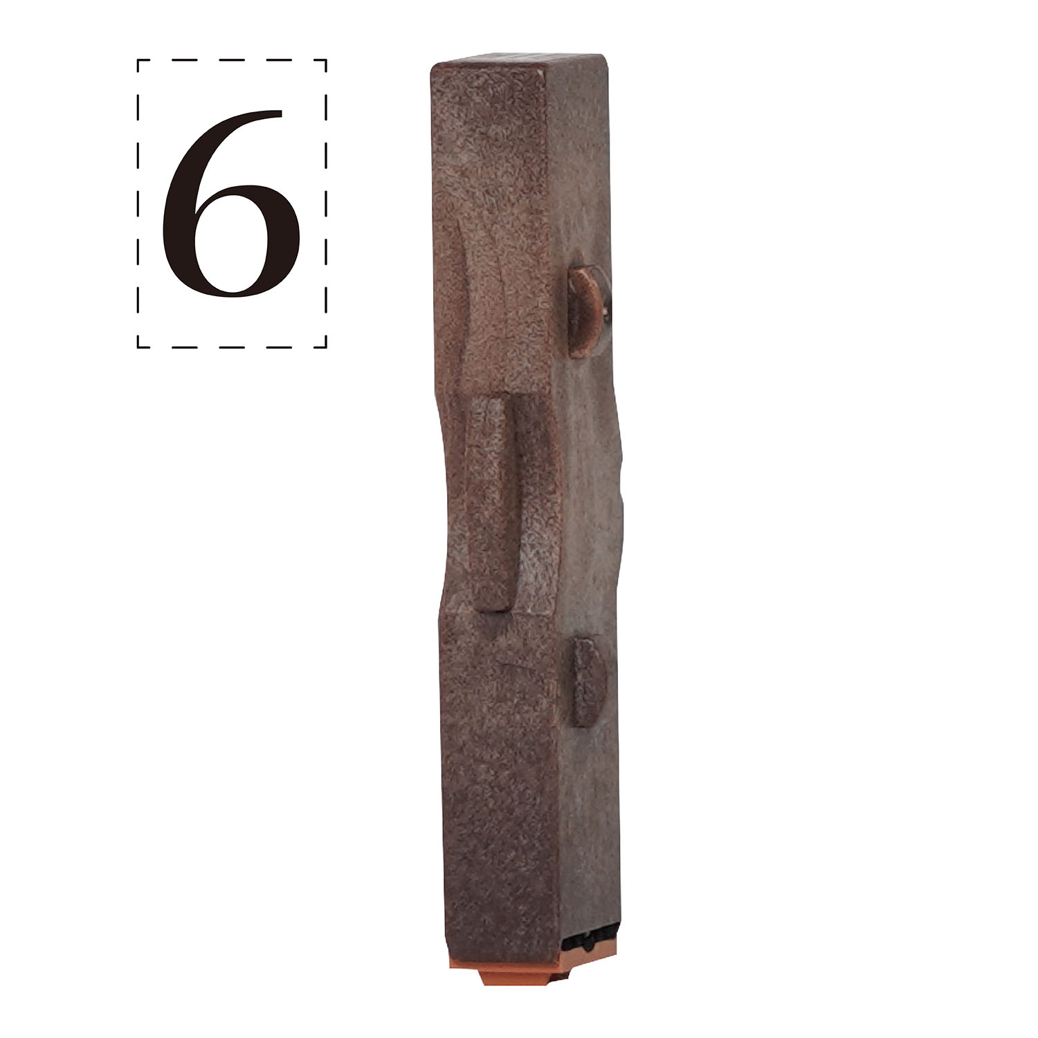 連結数字スタンプ　月日Ｂ　６