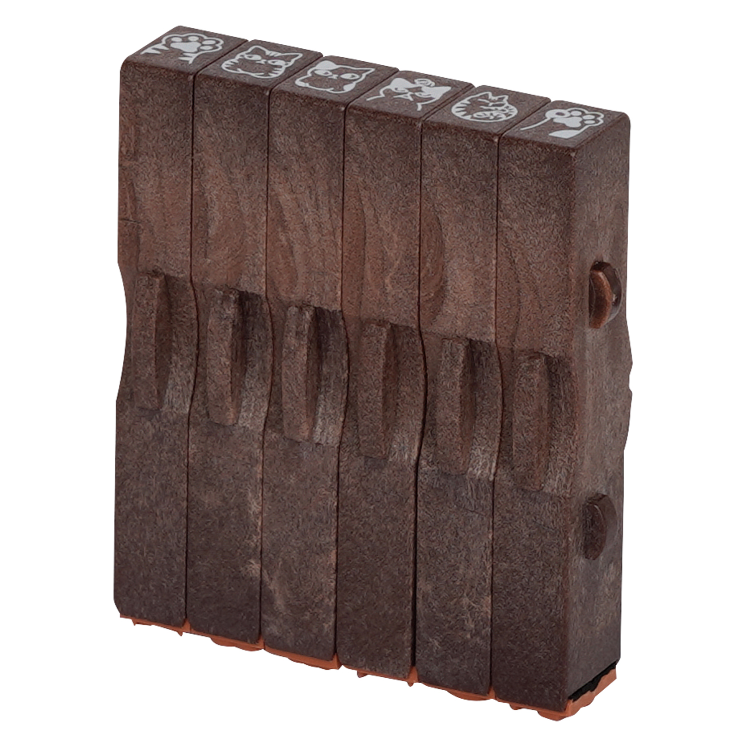 連結数字スタンプ　フレームＡ追加用　６本セット