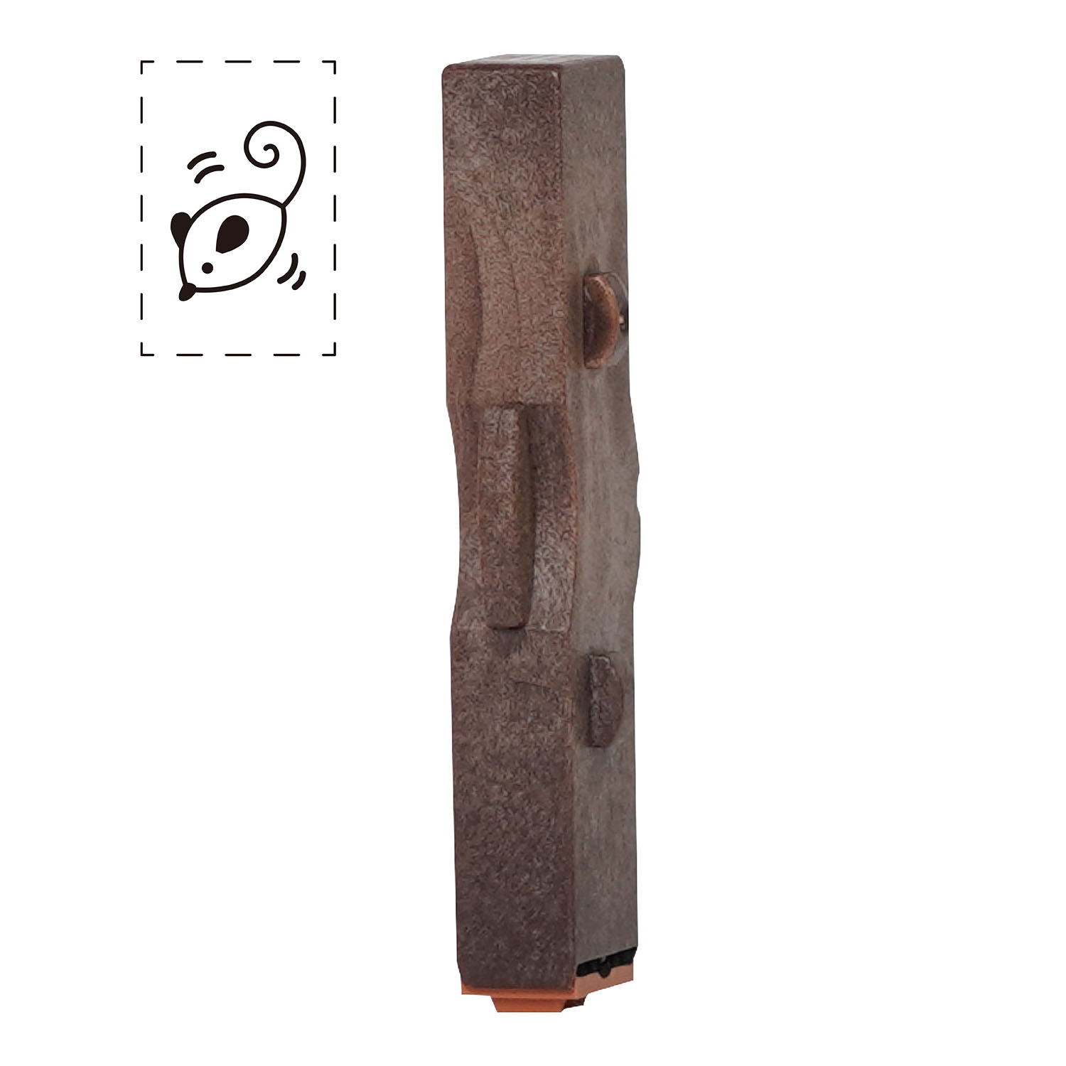 連結数字スタンプ　フレームＡ追加用　１本（ねずみ）