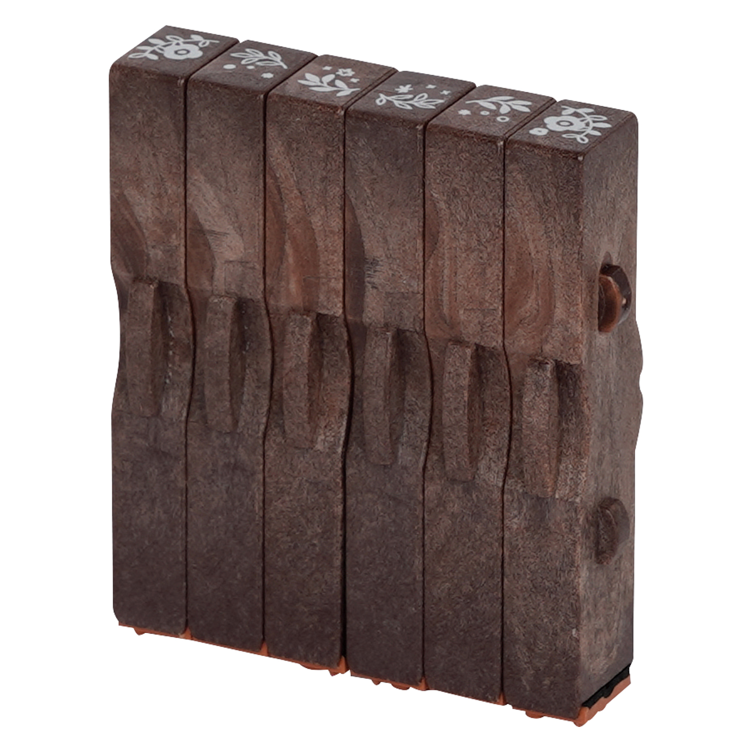 連結数字スタンプ　フレームＢ追加用　６本セット