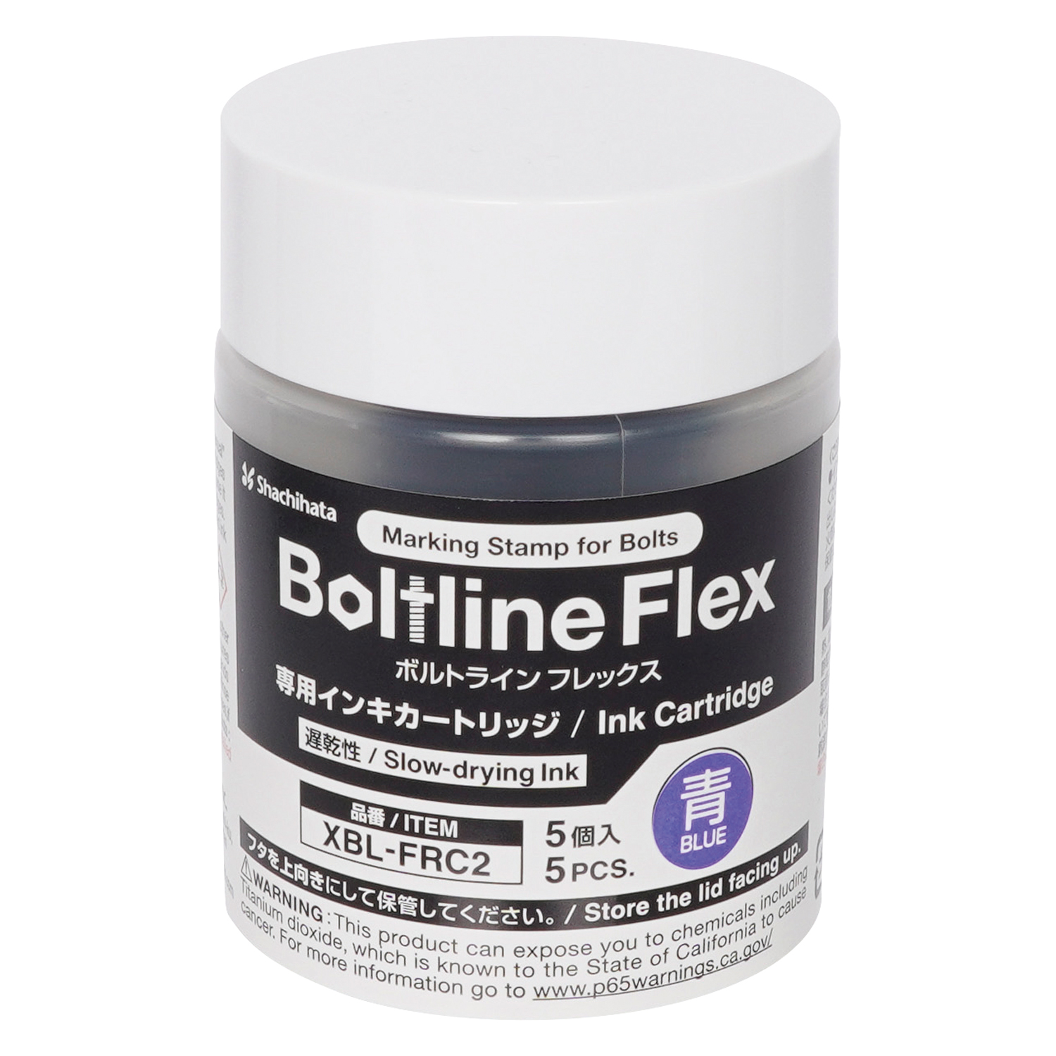 ボルトライン フレックス用 インキカートリッジ 5個パック 青